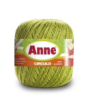 5800 ANNE пряжа (100%мерс.бавовна, 74гр. 250м), салатовий