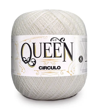 8001 QUEEN 8 пряжа (100% єгіпет.бавовна, 100гр. 678м. ), білий