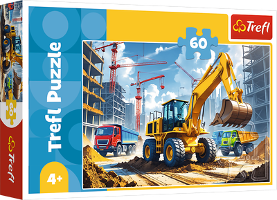 Puzzle Trefl Koparko-ładowarka traktor 60 elementów 17406 (5900511174069)