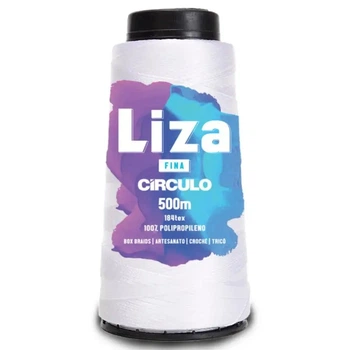 8001 LIZA THIN (FINA) пряжа 100% поліпропілен . 500 м . 92 г, білий