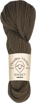 7004 BRAZILIAN MERINO SWEET пряжа (100% меринос .100г .300 м ), коричневий