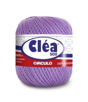 6399 CLEA 500 пряжа (100% мерс.бавовна, 76гр. 500м. ), фіолетовий/бузковий