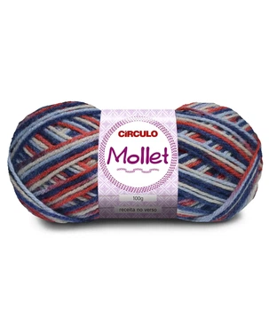 9642 MOLLET пряжа пряжа (100% акрил, 100гр, 200м,), різнокольоровий