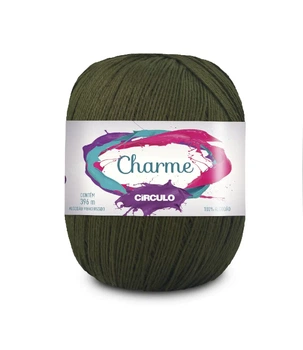 5164 CHARME пряжа (100% мерс.бавовна, 150гр. 396м. ), зелений