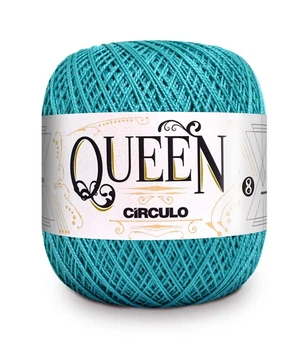 5556 QUEEN 8 пряжа (100% єгіпет.бавовна, 100гр. 678м. ), бірюзовий
