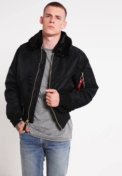 Бомбер мужской Alpha Industries B-15 Slim fit S Черный (640631492791)