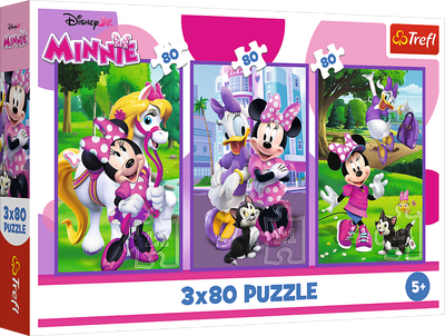 Пазлы Trefl Minnie Mouse Минни и друзья 3х80 элементов (5900511348897)