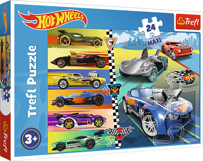 Пазл Maxi Trefl Hot Wheels Швидкі машинки 24 елемента (5900511143621)