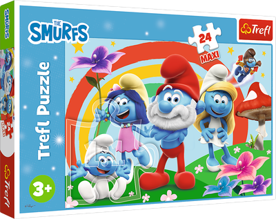 Puzzle Maxi Trefl The Smurfs Dzień smerfa 24 elementy 14374 (5900511143744)