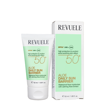 Солнцезащитный крем для лица Revuele Aloe Daily Sun Barrier SPF50 увлажняющий 50 мл