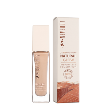 Тональна основа для обличчя Neverti Natural Glow зволожувальна 32 мл (NP301), 003 Soft Beige Мягкая бежевая