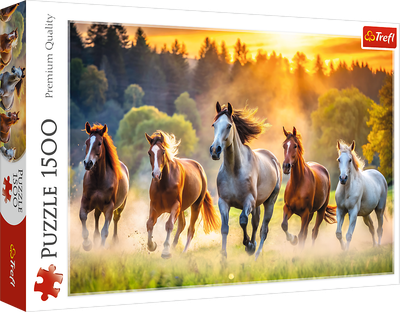 Пазл Trefl Дикі коні 1500 елементів 26215 (5900511262155)