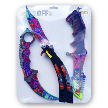 Набір дерев'яних ножів із гри CS2 Hyper Beast Швидкісний Звір (CS2)
