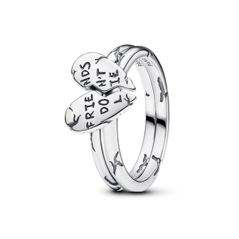 Срібна каблучка Pandora Друзі не брешуть роз ємна Дивні дива 193575C00 60