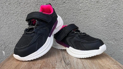 Дитячі кросівки для дівчинки Clibee Black/Peach 30 р, чорні
