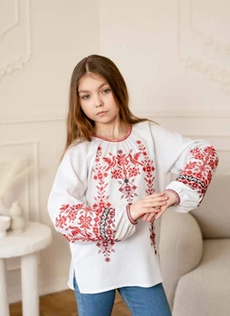 БІЛА ДИТЯЧА ВИШИВАНКА Vyshyvanka 158 "Дивоптахи", арт.4369
