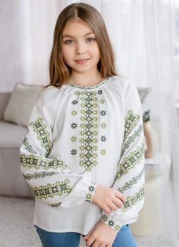 БІЛА ДИТЯЧА ВИШИВАНКА Vyshyvanka 110 "Зерно", арт.4365
