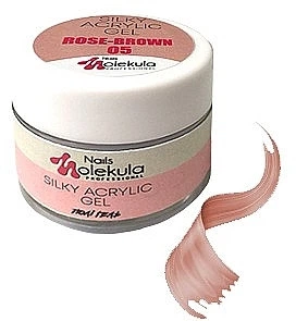 Акрил-гель Nails Molekula Shimmery Silky Acrylic Gel Rose-Brown, 30 мл