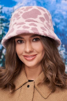 Зимняя панама Braxton «Любая», светлая пудра + темная пудра (6082-1)