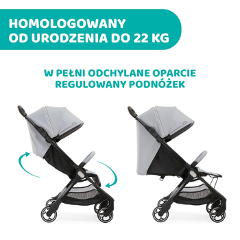 Прогулянкова коляска дитяча Chicco We Чорна (8058664139668)