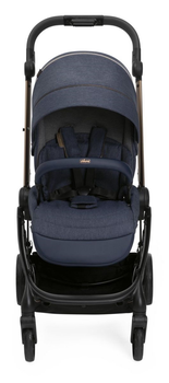 Прогулянкова коляска дитяча Chicco One4Ever Denim Shine Темно-синя (8058664176809)