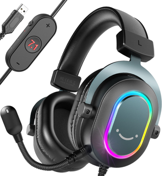 Навушники Fifine H6 AmpliGame RGB 7.1 Black (4820216972108)