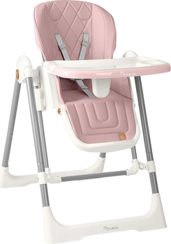 Krzesełko do karmienia Ricokids Nukido Elite ze stolikiem Pink (5903890622107)