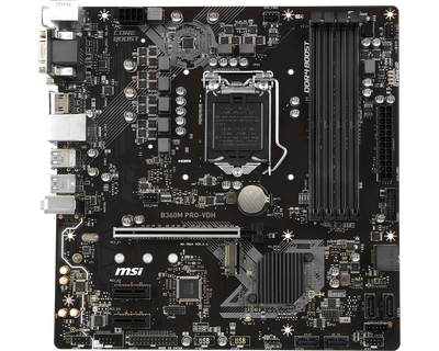 Материнская плата s1151 g8-9 Intel B360 4*DDR4 MSI B360M PRO-VDH mATX б/у