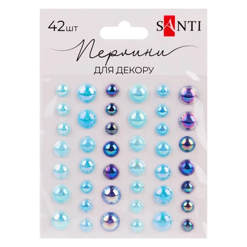Набор страз Santi Beads 743005 42 шт голубой 4925902