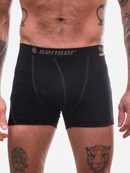 Термотрусы мужские Sensor Merino Active SM21MA-black-S черные 5067609
