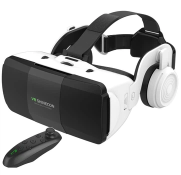 Віртуальні окуляри Shinecon SC-G06ED+ з 3D-ефектом, пультом Y1 і навушниками для смартфонів з екраном 4.7-7