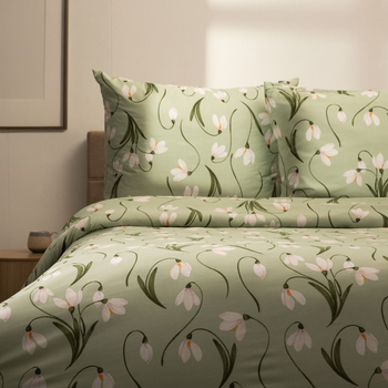 Komplet pościeli Homla Thana Półtorej Poszewka na pościel 160 x 200 cm + 2 poszewki na poduszki 70 x 80 cm z mikrofibry w kwiatki (5906496728648)