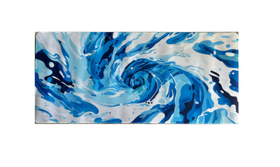 Игровая поверхность Abstract Blue Swirl 900х400x2мм Speed/Control