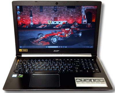 Ноутбук игровой б/у Acer A715-71G 15.6 i5-7300HQ 3.5ГГц 16/256Гб SSD+1Tb GTX 1050