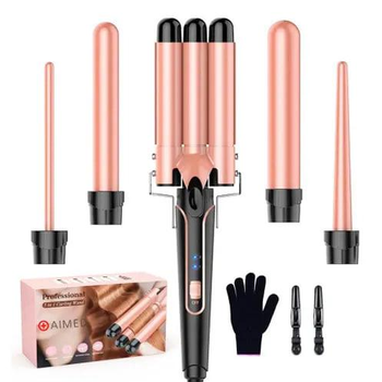 Плойка мультистайлер AIMED Hair Multistyler набір 5в1 з іонізацією та LED індикацією 100 Вт