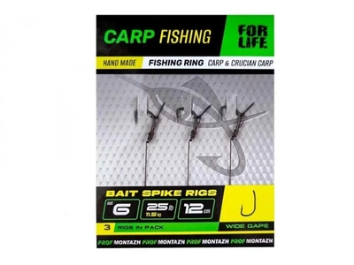 Карповий повідець з голкою Prof Montazh Bait Spike Rigs №6 12см 3шт