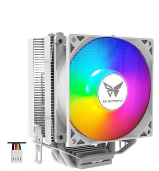 Процессорный кулер, Ice Butterfly белый с ARGB LED подсветкой TDP 130 ватт (00157)