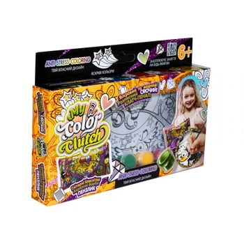 Пенал розмальовка "My color Clutch" Danko Toys CCL-01-06U Дві сови