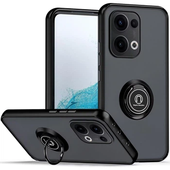 Чехол - накладка TPU Color Matte Ring для Oppo Reno13 black