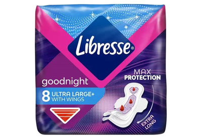 Прокладки LIBRESSE Ultra Goodnight 8 штук