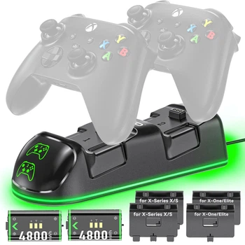 Зарядка и два аккумулятора для геймпада Xbox 4800mWh OIVO IV-BX313X