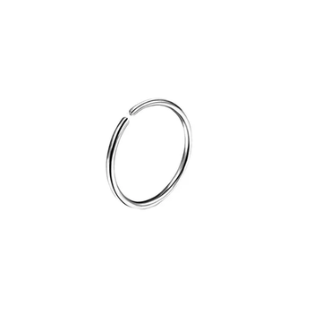 Сережка для пирсинга Finding Кольцо разрезное из хирургической стали 316L для бровей губ носа Сталистый 9.4 мм Pr00248
