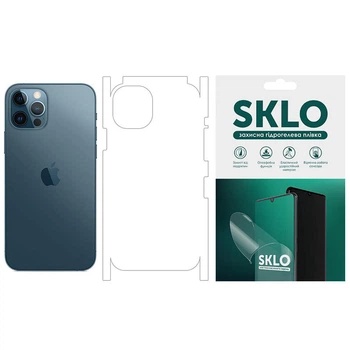 Захисна гідрогелева плівка SKLO (тил+грани) для Apple iPhone 15 (6.1") Прозора