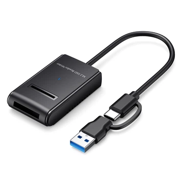 Док станція Deepfox M02 Dual для M.2 SSD NVMe (PCIe) / NGFF (Sata) Type-C USB 3.2 Gen 2