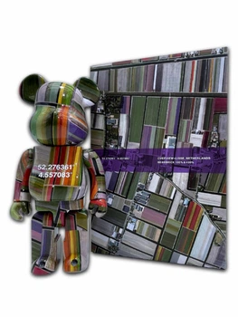 Статуетка Bearbrick x BENJAMIN GRANT x OVERVIEW LISSE 400% 28 см Medicom Toy Нідерланди