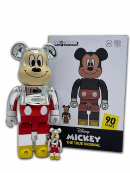 Статуэтка Bearbrick x THE TRUE ORIGINAL x Hiroshi Fujiwara 400% + 100% 28 см + 7 см Medicom Toy 90 лет