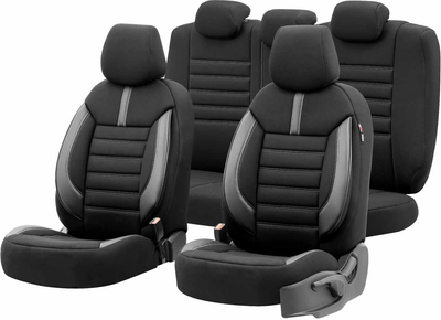 Pokrowce na siedzenie samochodowe Amio OTOM Limited 102 Black/Grey (8681892740483)