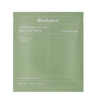 Гидрогелевая освежающая маска с морскими водорослями Biodance Refreshing Sea Kelp Real Deep Mask 34г