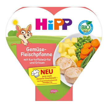 Hipp - овощное рагу с мясом, картофельными кубиками и горошком 250 гр