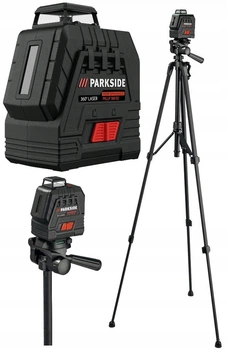 Лазерный уровень со штативом Parkside PKLLP 360 B3